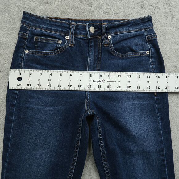 Calvin Klein Jeans Women's Size 2 Blue Mid-Rise Skinny Denim 30" Inseam Stretch - Picture 7 of 16